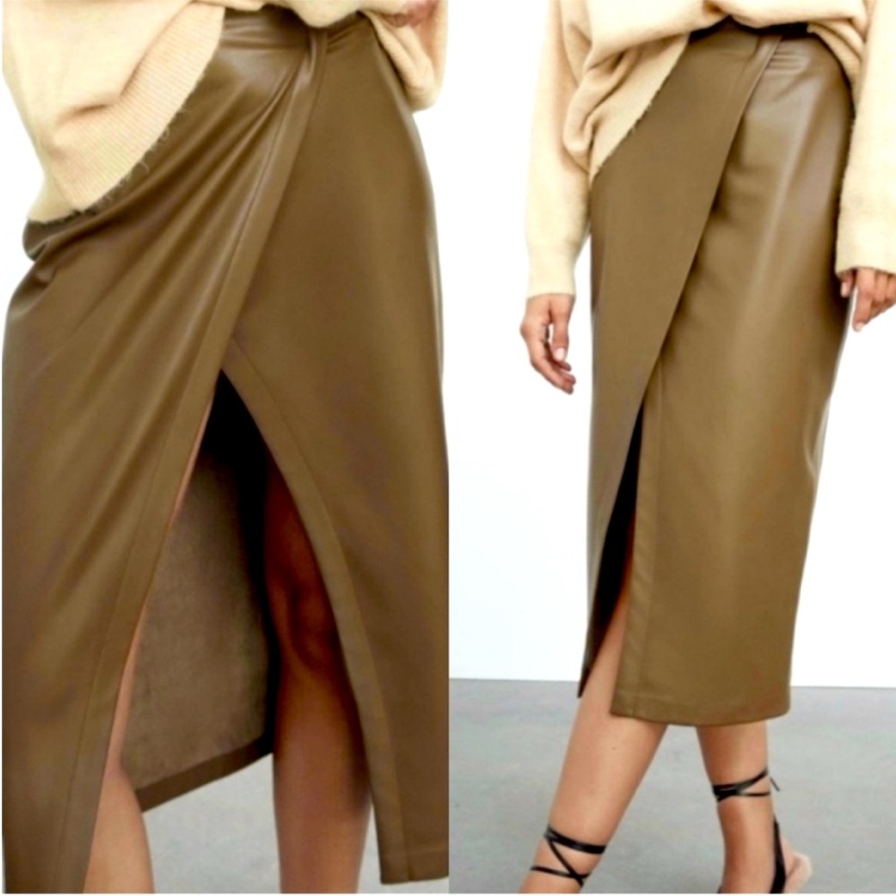 Zara Midi Wrap Skirt!!